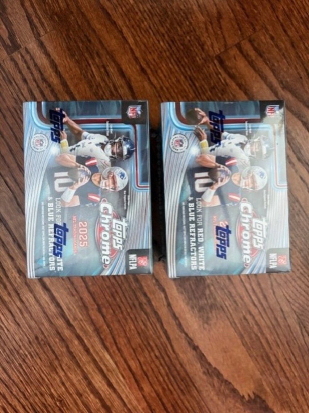 2025 Topps Chrome NFL Football Blaster Box Lot of 2 Hobby Value Sealed - Picture 5 of 9